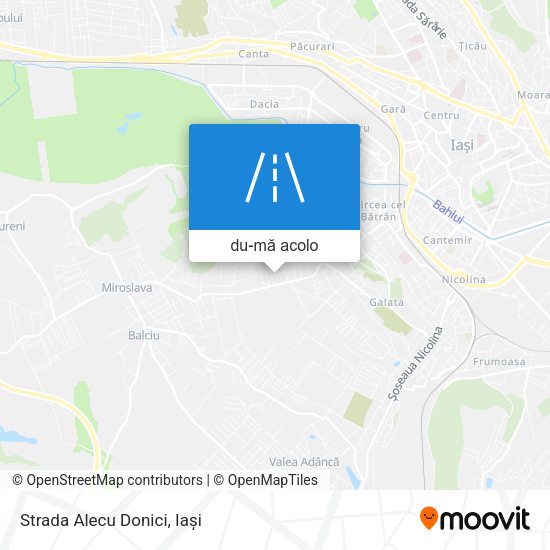 Hartă Strada Alecu Donici