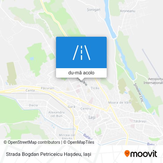 Hartă Strada Bogdan Petriceicu Hașdeu