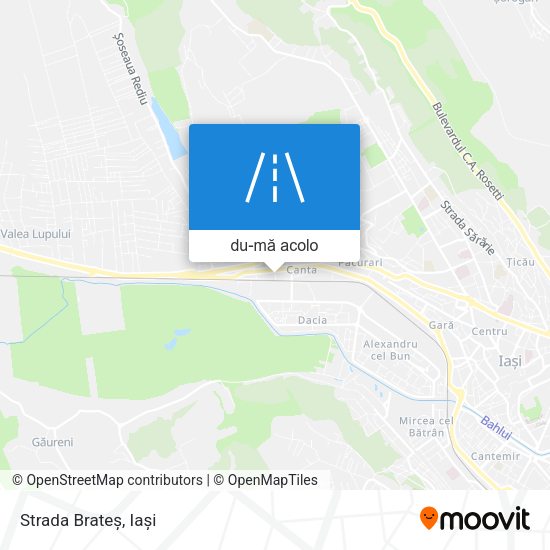 Hartă Strada Brateș
