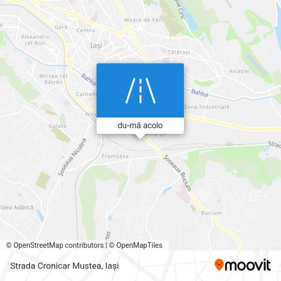 Hartă Strada Cronicar Mustea