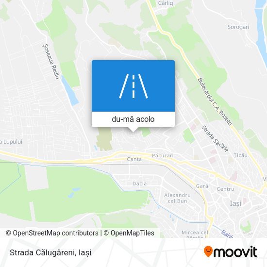 Hartă Strada Călugăreni