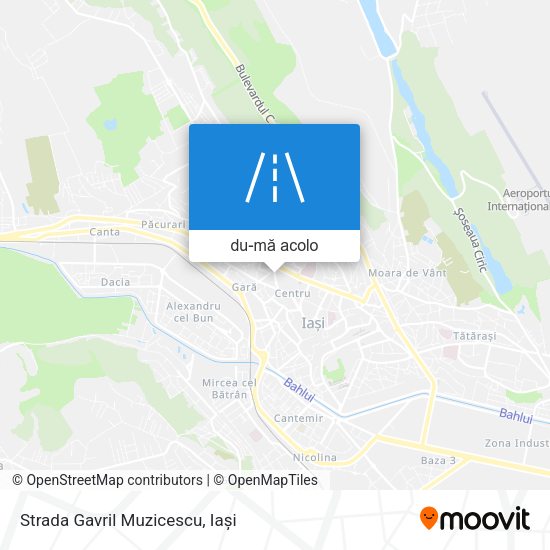 Hartă Strada Gavril Muzicescu