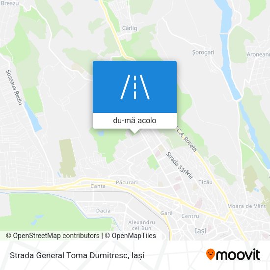 Hartă Strada General Toma Dumitresc