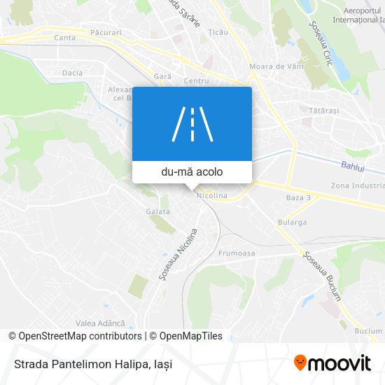 Hartă Strada Pantelimon Halipa