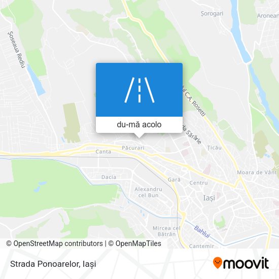 Hartă Strada Ponoarelor