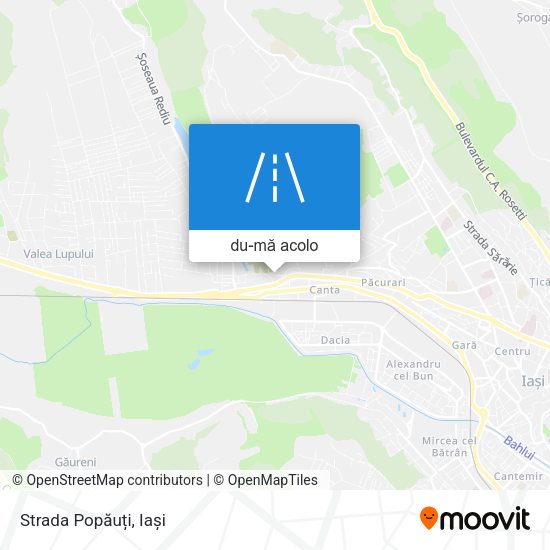 Hartă Strada Popăuți