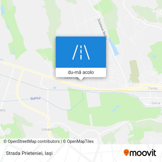 Hartă Strada Prieteniei