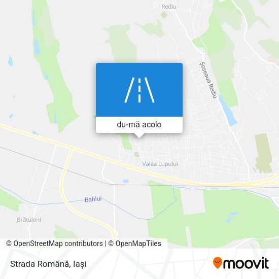 Hartă Strada Română