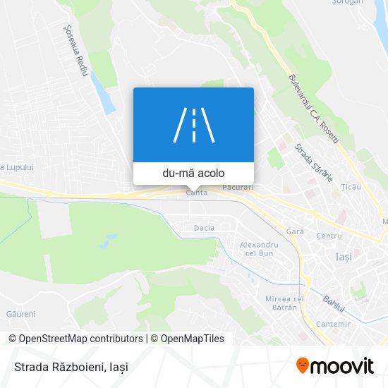 Hartă Strada Războieni