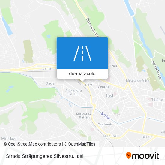 Hartă Strada Străpungerea Silvestru