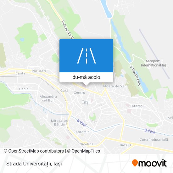 Hartă Strada Universității