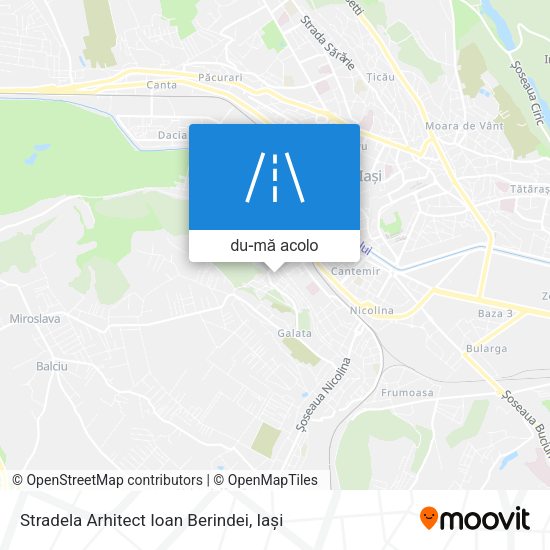 Hartă Stradela Arhitect Ioan Berindei