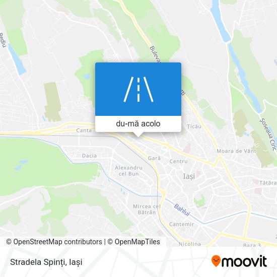 Hartă Stradela Spinți