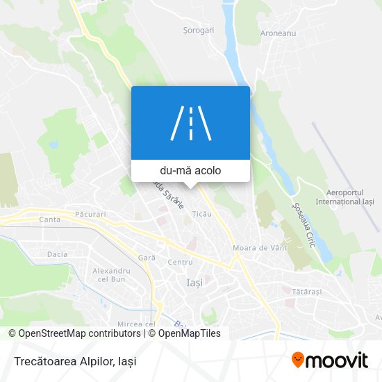 Hartă Trecătoarea Alpilor