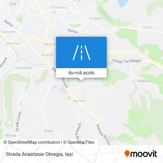 Hartă Strada Anastasie Obregia