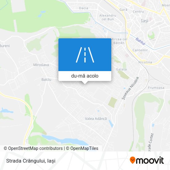 Hartă Strada Crângului