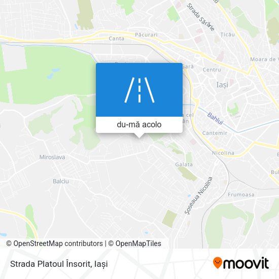 Hartă Strada Platoul Însorit