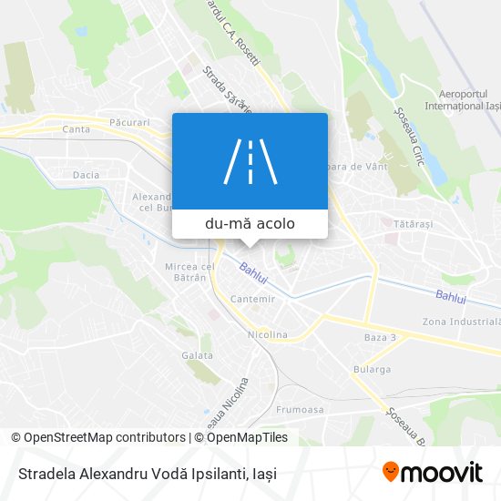 Hartă Stradela Alexandru Vodă Ipsilanti