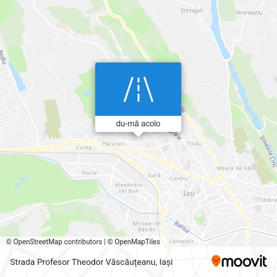 Hartă Strada Profesor Theodor Văscăuțeanu