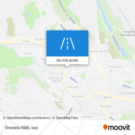Hartă Stradela Bălți