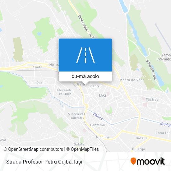 Hartă Strada Profesor Petru Cujbă