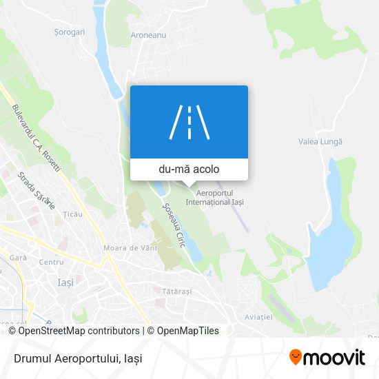Hartă Drumul Aeroportului