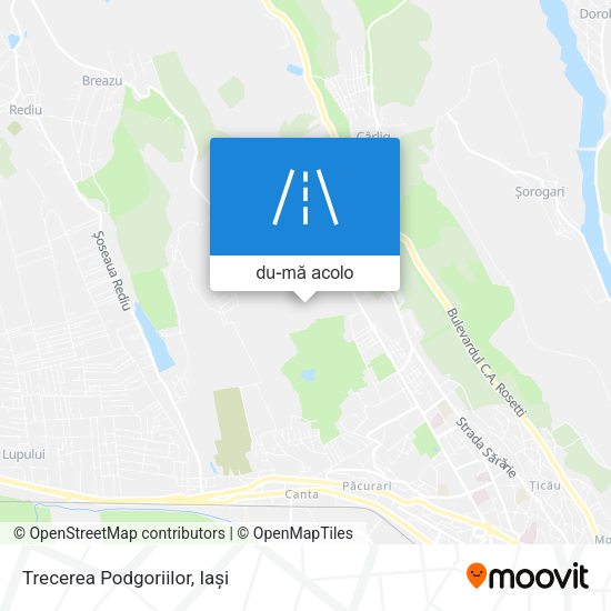 Hartă Trecerea Podgoriilor
