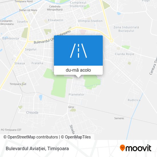 Hartă Bulevardul Aviației