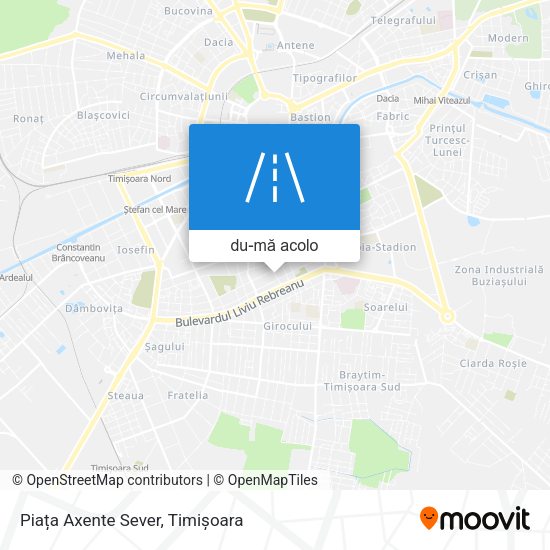 Hartă Piața Axente Sever