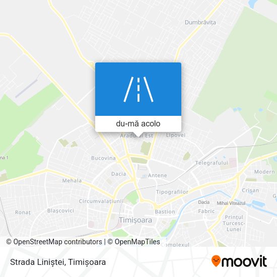 Hartă Strada Liniștei