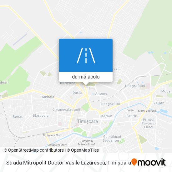 Hartă Strada Mitropolit Doctor Vasile Lăzărescu