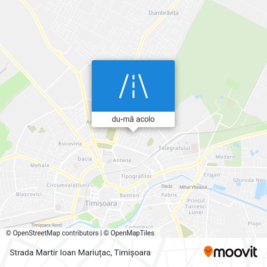 Hartă Strada Martir Ioan Mariuțac