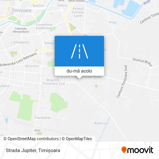Hartă Strada Jupiter