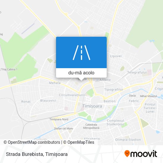 Hartă Strada Burebista