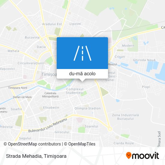 Hartă Strada Mehadia