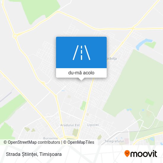 Hartă Strada Științei