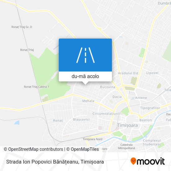 Hartă Strada Ion Popovici Bănățeanu