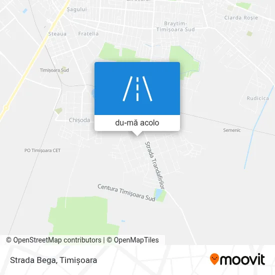 Hartă Strada Bega