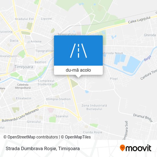 Hartă Strada Dumbrava Roșie