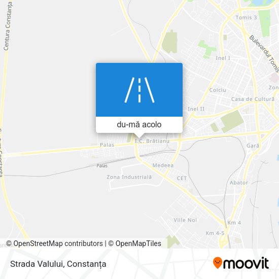 Hartă Strada Valului