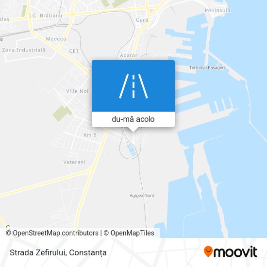 Hartă Strada Zefirului