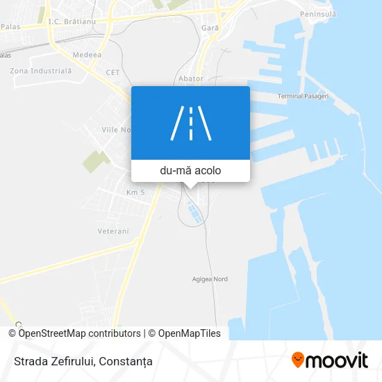 Hartă Strada Zefirului