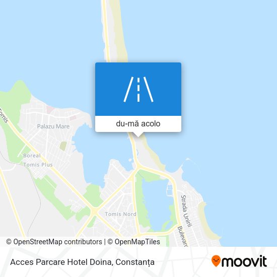 Hartă Acces Parcare Hotel Doina