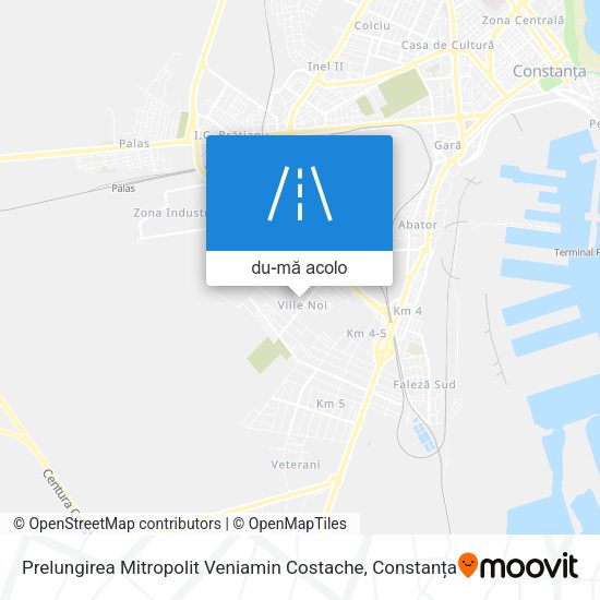 Hartă Prelungirea Mitropolit Veniamin Costache