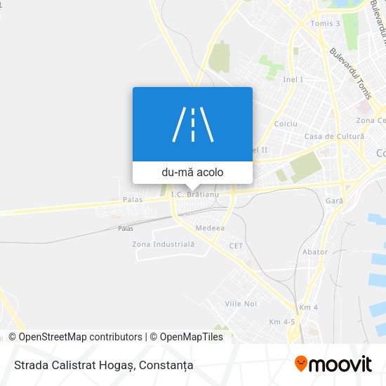 Hartă Strada Calistrat Hogaș