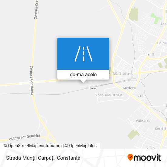 Hartă Strada Munții Carpați