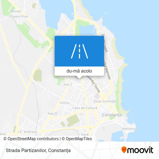 Hartă Strada Partizanilor