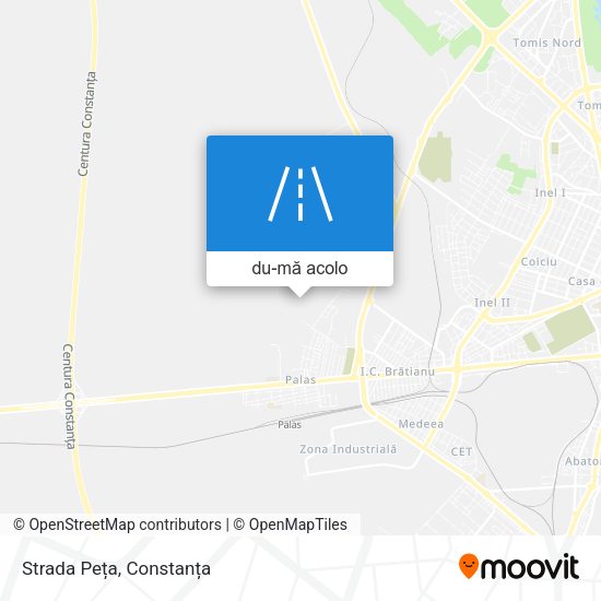 Hartă Strada Peța