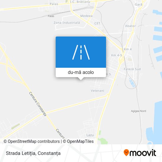Hartă Strada Letiția