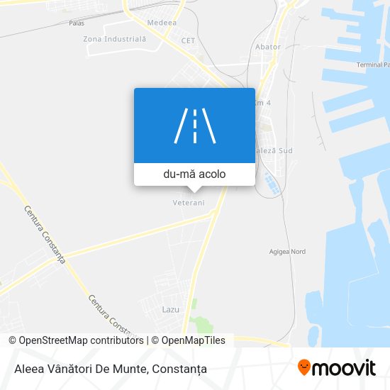 Hartă Aleea Vânători De Munte